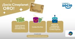 Imagen de Cinéplanet  socio oro 1 mes