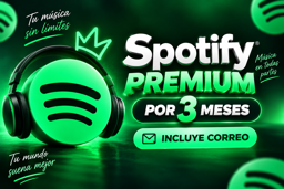 Imagen de Spotify x 3 meses incluye correo